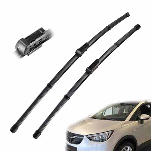 WOHOOD Wischerblätter Vorne Für O&pel Für Crossland X 2016 2017 2018 2019 2020 2021 2022 2023 Windschutzscheibe Windschutzscheibenfenster Auto-Regenbürsten 26"+16" Zubehör von WOHOOD