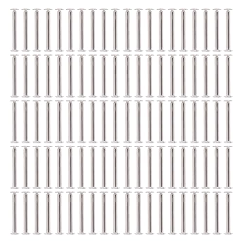 100 Pairs M2 Stainless Steel Rivets, Secure Fastening Pop Rivet Tool with Hex Head for Metal, Furniture, Automotive, Instruments 3 X 18 X 6mm (3 * 18 * 6mm) (3 * 25 * 6mm) von WOHPNLE