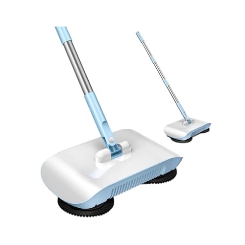 2-in-1 Teppichkehrer, Staubsaugerbesen, leistungsstarker manueller Staubsauger, Handstaubsauger, Wischmopp, Reinigungsmaschine mit Tuch (mit einem Tuch) von WOHPNLE