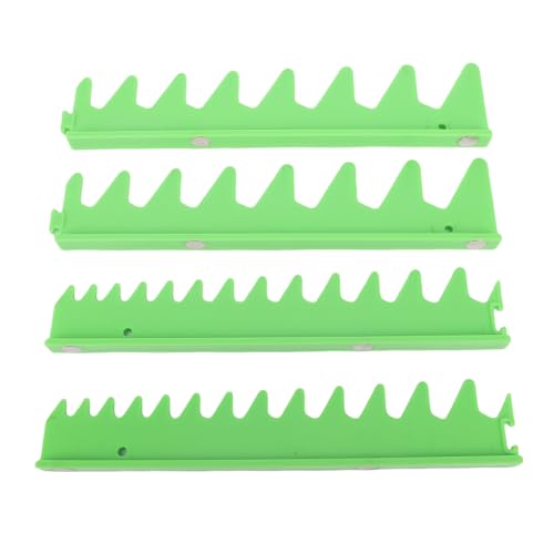 20 Werkzeugschlüsselschiene Set, Schraubenschlüssel Organizer Kunststoff Magnetschlüsselhalter Rack Steckdose Organizer Tablettschraubendreher Organizer für (Grün) von WOHPNLE