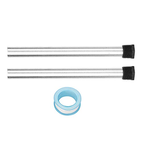 2pcs 21x235mm Magnesium -Anodenstange, AZ31B -Kesselstab Anti -Skala Anti Corrodes Anode -Stange für Warmwasserbereiter mit Klebeband für das Kessentanksystem von WOHPNLE