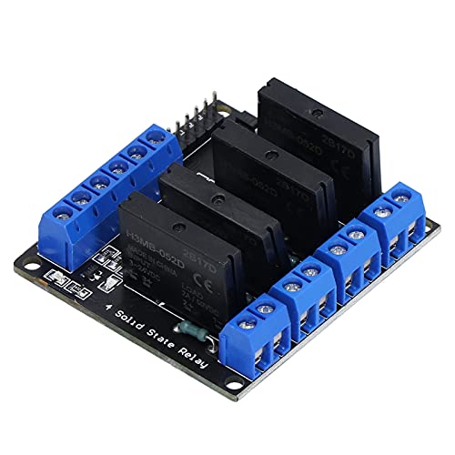 4 Channel Solid State Relay Module, Industrial Grade 3 to 24 V High Level SSR with Dual AC DC Control Protect and Universal Voltage Detection 4 Channel Solid State Relay Module, Industrial Grade 3 to 24 V High Level SSR with Dual AC DC Control Protect and Universal Voltage Detection von WOHPNLE