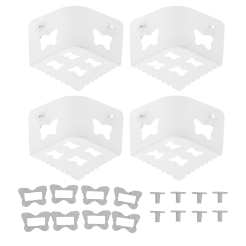 4 Packblechhalter, Eckbogenklemmen mit elastischen Gurten für sichere Matratze Passform und unsichtbare Bettblechverletzungen für Schlafzimmer (Transparent) von WOHPNLE