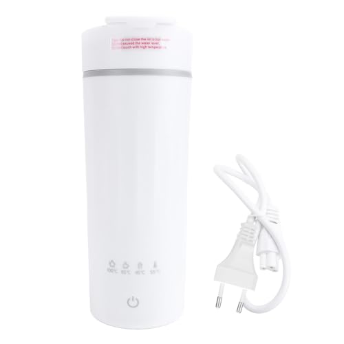4 in 1 Portable Mini Electric Kettle, 475 ml Travel Small Water Boiler Travel Electric Tea Kettle Compact Small Portable Kettle for Office Camping Business Trips von WOHPNLE