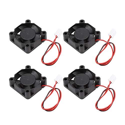 4PCS 24 V 30 x 30 x 10 mm kleiner Auspuffventilator, kompakte ABS - -Kühllüfter -Drucker -Zubehör mit 5 Klingendesign für Maschinen, Elektronik und industrielle Verwendung von WOHPNLE