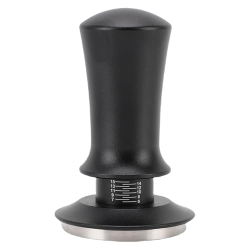 51 mm Calibrated Stainless Steel Coffee Tamper, Espresso Tamping Tool Espresso Machine Accessory with Consistent Pressure Automatic Depth Adjustment (Black) von WOHPNLE