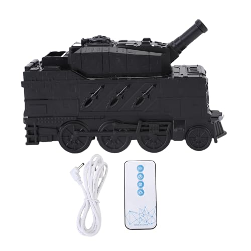 Ätherischer Öldiffusor, 300 ml moderner ruhiger Luftbefeuchter mit Timer -Tank -Form -Aromatherapie -Diffusor für Büro, Schlafzimmer, Wohnzimmer (Schwarz) von WOHPNLE