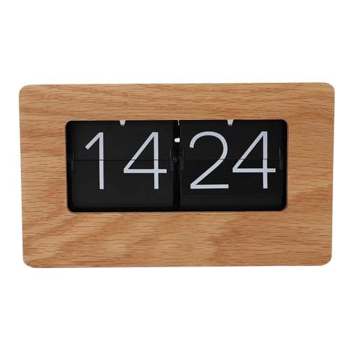 Auto Flip Clock, Minimalist Retro Clock Digital Flip Down Clock 24 Stunden Automatische Digitalnummer Wecker für Büro -Home -ation von WOHPNLE