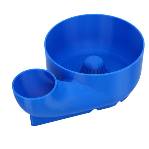 Automatic Fruit Washing Bowl, Vegetable Washing Colander with Inlet Quick Rinse and Drain Compact Kitchen Strainer with Spin Strainer and Drain Basket (Blue) von WOHPNLE