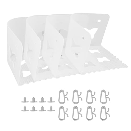 Bettlakenhalter Set, 4 Pack Eck -Signalblatthalter und Blechverbessere elastische Bettblatt Ecke Befestigungsgurte für sichere Matratze Passform (Transparent) von WOHPNLE