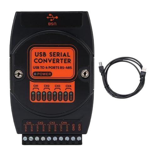 Digital Isolated Converter, Industrial USB bis 4 Way 485 -Konverter mit SNAP on Clip Serial USB -Adapter für SPS, LED, Zugriffssystem, Drucker Digital Isolated Converter, Industrial USB bis 4 Way 485 -Konverter mit SNAP on Clip Serial USB -Adapter für SPS, LED, Zugriffssystem, Drucker von WOHPNLE