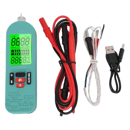 Digitales Multimeter mit wiederaufladbarem Akku, automatischer/manueller Modus AC DC -Temperaturmessungstester Volt Amp -Kapazitätstester für den industriellen Gebrauch Digitales Multimeter mit wiederaufladbarem Akku, automatischer/manueller Modus AC DC -Temperaturmessungstester Volt Amp -Kapazitätstester für den industriellen Gebrauch von WOHPNLE