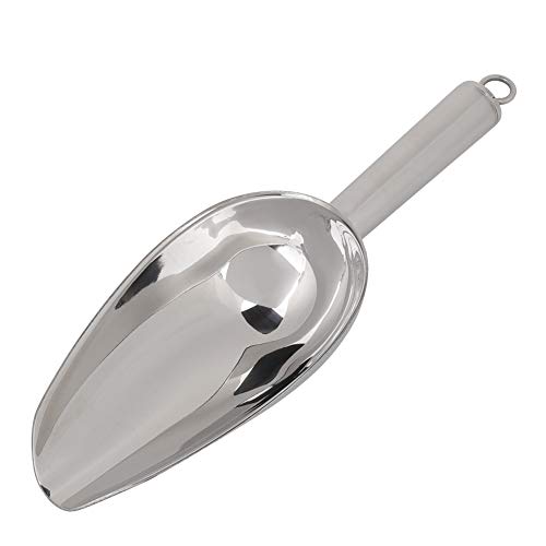 Edelstahl-Eisschaufel, multifunktionaler Gefrierschrank-Eisschaufel mit ergonomischem Griff, Metall-Eisschaufel, praktische Aufbewahrung, Eisschaufel für Eismaschine (237 ml) von WOHPNLE
