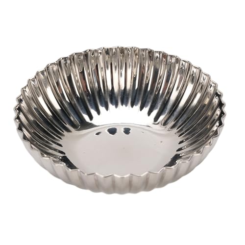 Edelstahl -Metall -Eisschalen, kleine Dessertbecher Set Multi funktionaler Desserthalterschalen zum Servieren von Eis, Joghurt, Obst und Snacks (S) von WOHPNLE