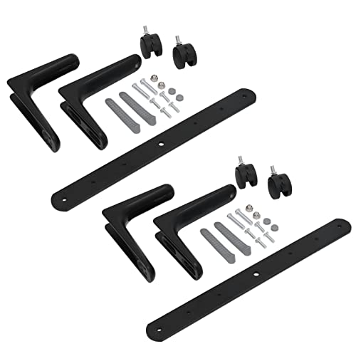 Einfacher Monby -Raum -Teiler, einstellbarer Raumteiler Stabilisator Füße mit Rädern Hochleistungs -Aluminiumlegierung Bildschirm Trennzeichen Bein Bein (Schwarz) von WOHPNLE