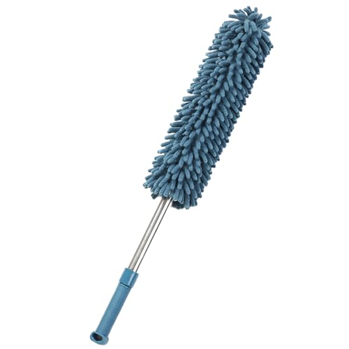 Einziehbarer Staubwedel Zum Reinigen, Waschbar, Tragbare Staubwedel Mit Ausziehbarer Stange, Wiederverwendbar, Multifunktionale Staubbürste, Reinigungsmittel Für Bett, Schreibtisch(Navy blau) von WOHPNLE