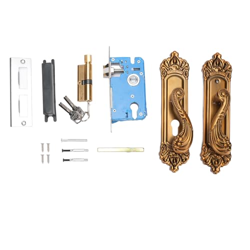 Europäischer Stil Retro -Türschloss, Aluminium Security Home Entry Hebel -Türschloss Set Griff Lockset mit 3 Schlüssel für Zimmer -Heimbürohotel Europäischer Stil Retro -Türschloss, Aluminium Security Home Entry Hebel -Türschloss Set Griff Lockset mit 3 Schlüssel für Zimmer -Heimbürohotel von WOHPNLE