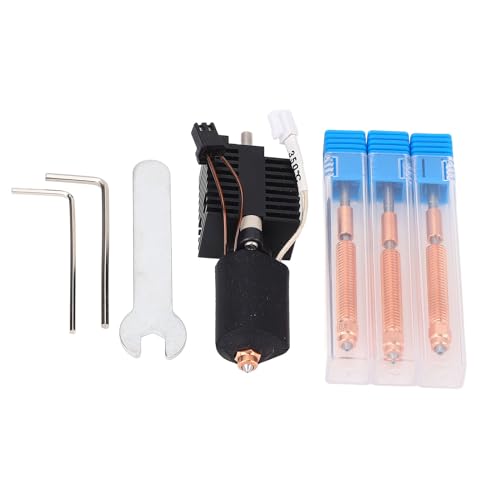 Extruder Hot End Kit für K2 Plus 3D -Drucker, alle Metall -Hotend mit 0,4 mm 0,6 mm 0,8 mm Keramikheizung 3D -Druckerzubehör für Hochgeschwindigkeitsdruck von bis zu 600 mm/s von WOHPNLE
