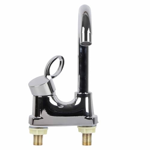 G1/2 Montierter Beckenarmatur, verchromtes Dual -Loch -Wasserhahn mit 360 -Grad -Rotation Heißer und Kaltmischer -Wasserhahn für Küchen- und Badezimmergebrauch G1/2 Montierter Beckenarmatur, verchromtes Dual -Loch -Wasserhahn mit 360 -Grad -Rotation Heißer und Kaltmischer -Wasserhahn für Küchen- und Badezimmergebrauch von WOHPNLE