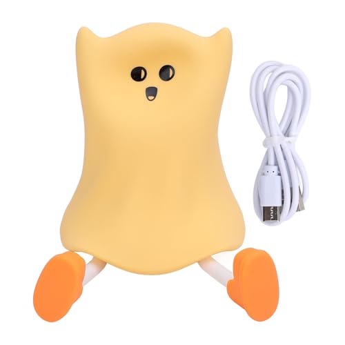 Ghost Night Light, Silicone niedliche Halloween -Nachtlampe Ghost Verstellbare Helligkeit Dimmbare Touch Fun Nachts Licht für Kindergarten, Reisen, Babygeschenke von WOHPNLE