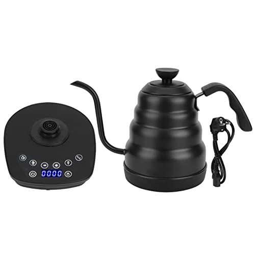 Gooseneck Electric Kettle for Coffee and Tea, 1000W Stainless Steel Electric Tea Kettle with Precise Presets Leakproof Design Heat Preservation and Auto Shut Off von WOHPNLE