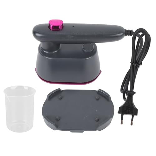 Handheld -Kleidungsdampfer für Kleidung, tragbarer Kleidungsdampfer mit 120 ml Wassertank 1,5 m Kabel schnelles Dampfeisen für Heimnummer (Aprikose) (grau) von WOHPNLE
