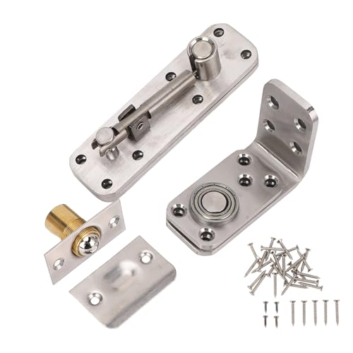 Heavy Duty 180 Degree Concealed Door Pivot Hinge, Stainless Steel Hidden Door Hinge for Wood Aluminum Bookcase Doors 600lbs Load Capacity Adjustable Extension Distance Quiet Heavy Duty 180 Degree Concealed Door Pivot Hinge, Stainless Steel Hidden Door Hinge for Wood Aluminum Bookcase Doors 600lbs Load Capacity Adjustable Extension Distance Quiet von WOHPNLE
