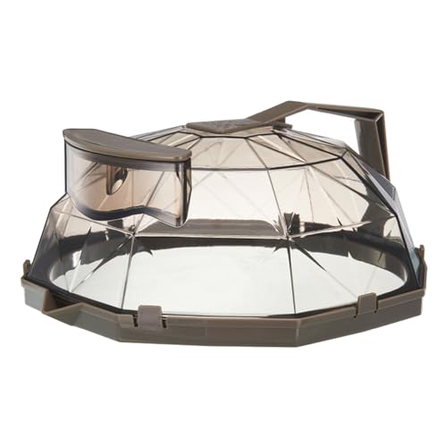 Mikrowellen -Lebensmittelabdeckung mit Griff, Hochtemperatur -Splitterschutzabdeckung mit Lüftungsöffnungen wiederverwendbares Mikrowellenschalenabdeckung für Teller und Schalen (Brown) von WOHPNLE