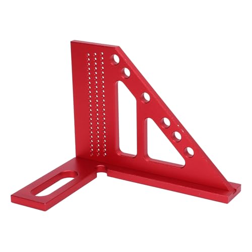Multi -Winkel -Holzbearbeitung quadratischer Probe, 3D Multi -Winkel -Messwerkzeug und Gehrung Dreieckslineer mit Aluminiumlegierung für Präzisionsschlungenabentrieb von WOHPNLE