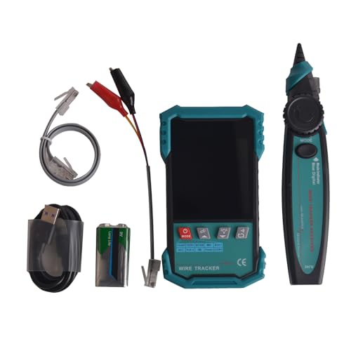 Netzwerkkabel -Tester, digitaler Kabeltester mit LED -Taschenlampe tragbarer Kabelverfolger mit POE -Testkabellängenmessung für Techniker Netzwerkkabel -Tester, digitaler Kabeltester mit LED -Taschenlampe tragbarer Kabelverfolger mit POE -Testkabellängenmessung für Techniker von WOHPNLE