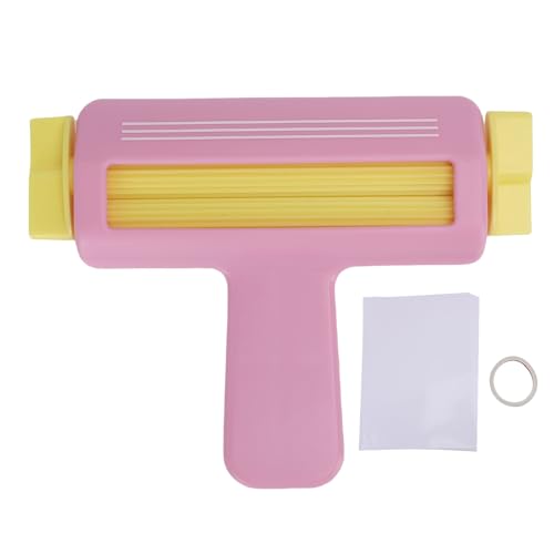 Paper Crimper, Multi Purpose Roseate Chip Bag Crimper mit 100 Blättern glänzende dünne Tintenstrahlpapiere doppelseitiges Klebeband für Chip -Beutel Handwerk von WOHPNLE