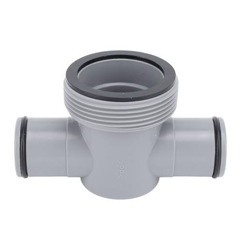 Poolschlauchadapter, 1,25 bis 1,5 Zoll T-Gelenkanschluss, PP Pool Schlauchsplitter mit O-Ringen für Filterpumpe und aufblasbare Pools von WOHPNLE