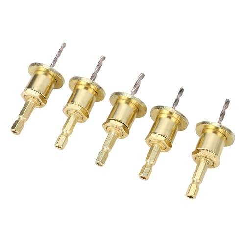 Premium 1/4in Hex Shank einstellbarer Countersink -Bohrer -Bit, 5 Größen 2,8 bis 4,0 x 10 mm Wolfram -Carbidbits mit Tiefenstopp für Holz und Metall Premium 1/4in Hex Shank einstellbarer Countersink -Bohrer -Bit, 5 Größen 2,8 bis 4,0 x 10 mm Wolfram -Carbidbits mit Tiefenstopp für Holz und Metall von WOHPNLE