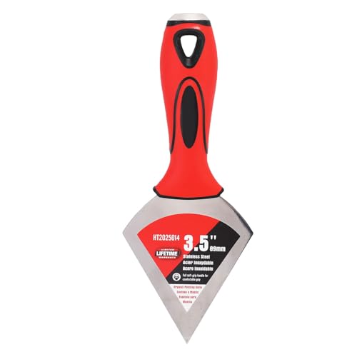 Putty Scraper, 3.5 Inch Stainless Steel Putty Scraper Mirror Polishing Triangular Head Spatula for Wall Repairing Removing Putty Scraper, 3.5 Inch Stainless Steel Putty Scraper Mirror Polishing Triangular Head Spatula for Wall Repairing Removing von WOHPNLE