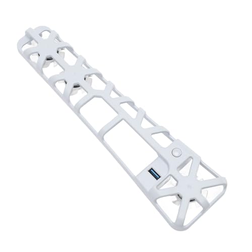 RGB Cooling Fan for PS Slim, Accessory PS Cooler Gaming Cooler 14 RGB Modes Efficient Cooling Tool No Setup Sturdy ABS Prevents Console Overheating (white) von WOHPNLE