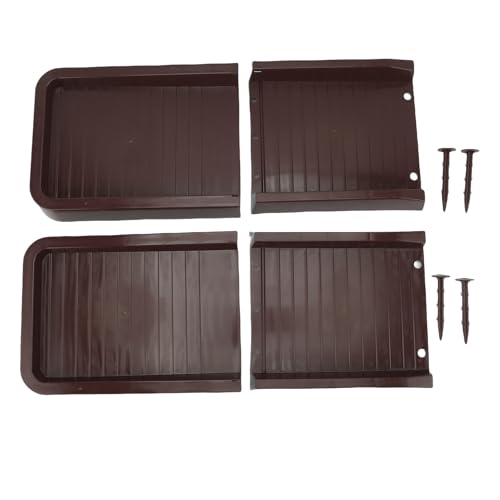 Regenrinne Downspout -Erweiterung, effektive Entwässerung wetterfestem PP Material Regenrinne Downspout Splash Block Gutter Splash Guard zur Verhinderung des (Braun) von WOHPNLE