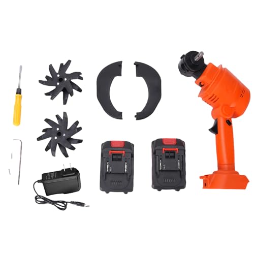 Schnurloser elektrischer Pinne, Batterie -Batterie -Garten -Pinsel kompakter Rototiller für Gartenarbeit mit doppelten 2000 -mAh -Batterien Bodenlösenwerkzeug Schnurloser elektrischer Pinne, Batterie -Batterie -Garten -Pinsel kompakter Rototiller für Gartenarbeit mit doppelten 2000 -mAh -Batterien Bodenlösenwerkzeug von WOHPNLE