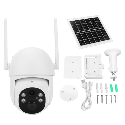 Solar -Überwachungskameras drahtloser Outdoor 3MP HD -Wasserdicht von Außenüberwachung Kamera mit Pfanne Neigung 2 Wege Talk -Bewegungssensor von WOHPNLE