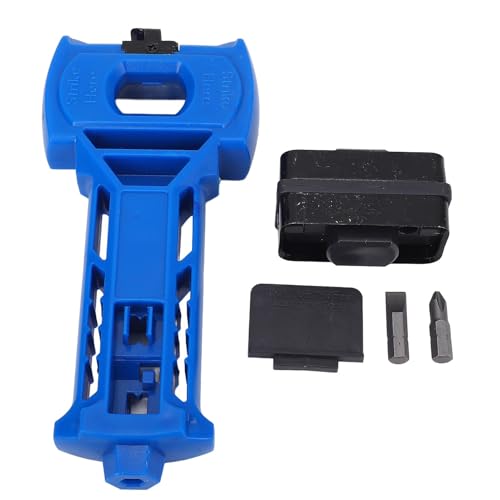Türverriegelungswerkzeug mit reversiblem Design, Plastikbewertungsmeißel -Werkzeugen quadratische und runde Türverriegelungs -Installations -Kit für 1-3/8 "oder 1-3/4" Türverriegelungswerkzeug mit reversiblem Design, Plastikbewertungsmeißel -Werkzeugen quadratische und runde Türverriegelungs -Installations -Kit für 1-3/8 "oder 1-3/4" von WOHPNLE