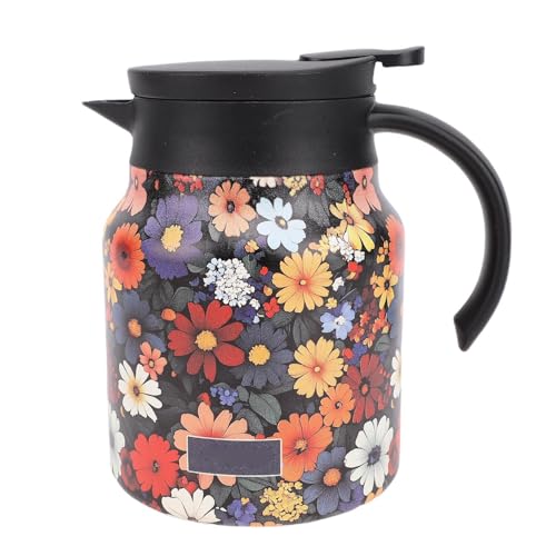 WOHPNLE 1000 ml isolierter Teekanne mit Infuser, 316 Edelstahl Vakuum Thermaltee Brauerung Topfe Tee -F -Typ mit Deckel für heißen Kaffee und Tee (F Type) (D Type) von WOHPNLE
