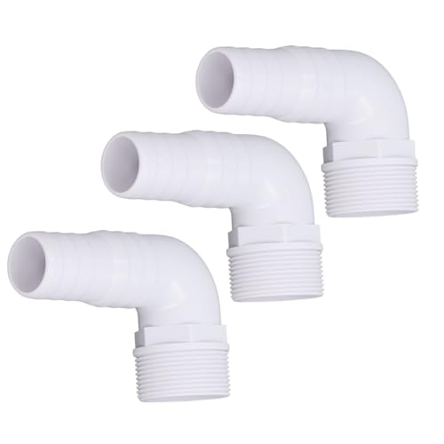3 Stück 90° Pool PVC Fitting Winkel, Pool Anschluss Schlauchverbinder Winkel, 90° Winkel Schlauchtülle Pool Winkeladapter Anschluss Kompatibel Mit Hayward SPX1105Z3 SPX1105Z4 SPX1091Z7 Adaptern 3 Stück 90° Pool PVC Fitting Winkel, Pool Anschluss Schlauchverbinder Winkel, 90° Winkel Schlauchtülle Pool Winkeladapter Anschluss Kompatibel Mit Hayward SPX1105Z3 SPX1105Z4 SPX1091Z7 Adaptern von WOHPNLE