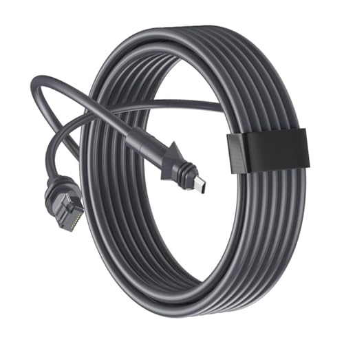 WOHPNLE 30 m wetterfestes Gen3 Ethernet -Verlängerungskabel, 26 AWG Outdoor -Netzwerkkabel mit IP68 -Versiegelung für Hochgeschwindigkeits -Datenstromübertragung mit 1200 Mbit/s von WOHPNLE