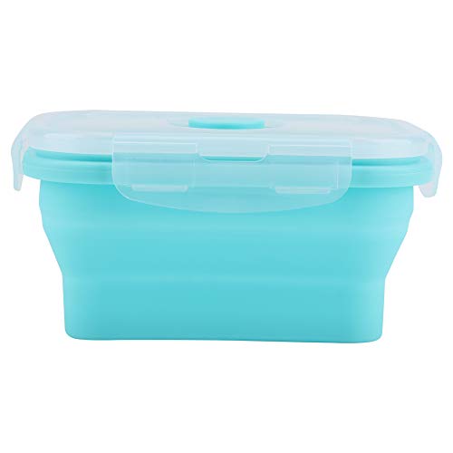 WOHPNLE 4 Größen Silikon Frischhaltedosen mit Luftdicht Deckel, Tragbare Faltbare Brotdose, Zusammenklappbarer Aufbewahrungsbehälter aus Silikon, Lunchbox Mikrowellengeeignet- Und Gefriergeeignet WOHPNLE 4 Größen Silikon Frischhaltedosen mit Luftdicht Deckel, Tragbare Faltbare Brotdose, Zusammenklappbarer Aufbewahrungsbehälter aus Silikon, Lunchbox Mikrowellengeeignet- Und Gefriergeeignet von WOHPNLE