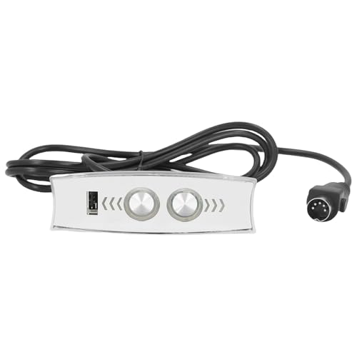 WOHPNLE 5 Pin Electric LEWLER Controller, USB -Ladungs ​​-LED -Backbeleuchtungssofa Handsteuerung ABS Gehäuse Handsteuerungsschalter mit USB -Anschluss für Sofa -Liege, Liftstuhl, (Silver) von WOHPNLE