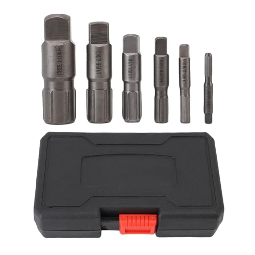 WOHPNLE 6 -pcs -Rohrauszugssatz, gebrochenes Schraubenentfernungskit für 1/8 -bis 1 -Zoll -Gewinde -Rohre Schedule 40/80 Pipeline -Wartungstool mit Speicherbox von WOHPNLE