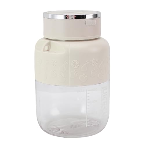 WOHPNLE 800ml tragbarer Entsafter becher, wiederauf ladbarer Elektro mixer Abnehmbares Design mit USB-Aufladung Kleine Küche Elektro gerät für Büro Fitness studio Reisen (Weiß) von WOHPNLE