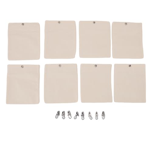 WOHPNLE 8pcs Outdoor -Vorhanggewichte, Winddicht wiederverwendbarer Clip auf Gewichten Selbstkleber Verschluss vorhängegewichtete Beutel mit Klemmen für Vorhänge, Fahnen, Tischdecken von WOHPNLE