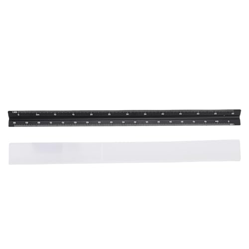 WOHPNLE Architektur Skala Lineal, Aluminium Engineering Lurer Architect Scale Triangular Drafting Tool 1: 100 1: 200 1: 250 1: 300 1: 400 1: 500 WOHPNLE Architektur Skala Lineal, Aluminium Engineering Lurer Architect Scale Triangular Drafting Tool 1: 100 1: 200 1: 250 1: 300 1: 400 1: 500 von WOHPNLE