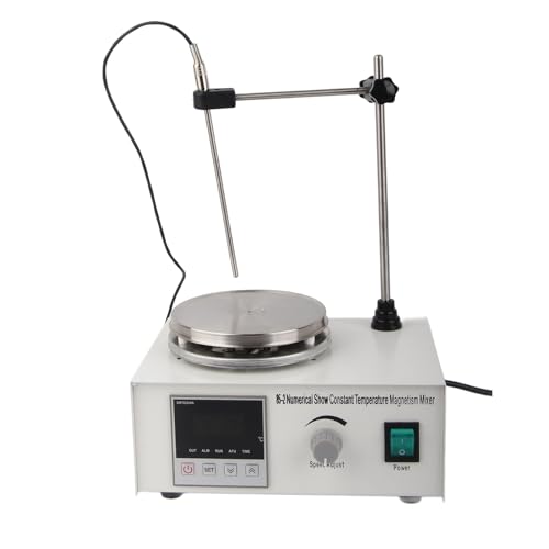 WOHPNLE Digital Display Magnetic Stirrer, Constant Temperature Heating Magnetic Hot Plate Mixer with Digital Timer for Laboratory von WOHPNLE