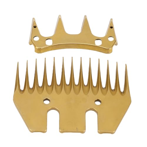 WOHPNLE Ersatzklingen für Schafscheren, Gold, 13 gerade Zähne, 7 mm Abstand, elektrische Schafscherklingen zum Scheren von Wolle WOHPNLE Ersatzklingen für Schafscheren, Gold, 13 gerade Zähne, 7 mm Abstand, elektrische Schafscherklingen zum Scheren von Wolle von WOHPNLE